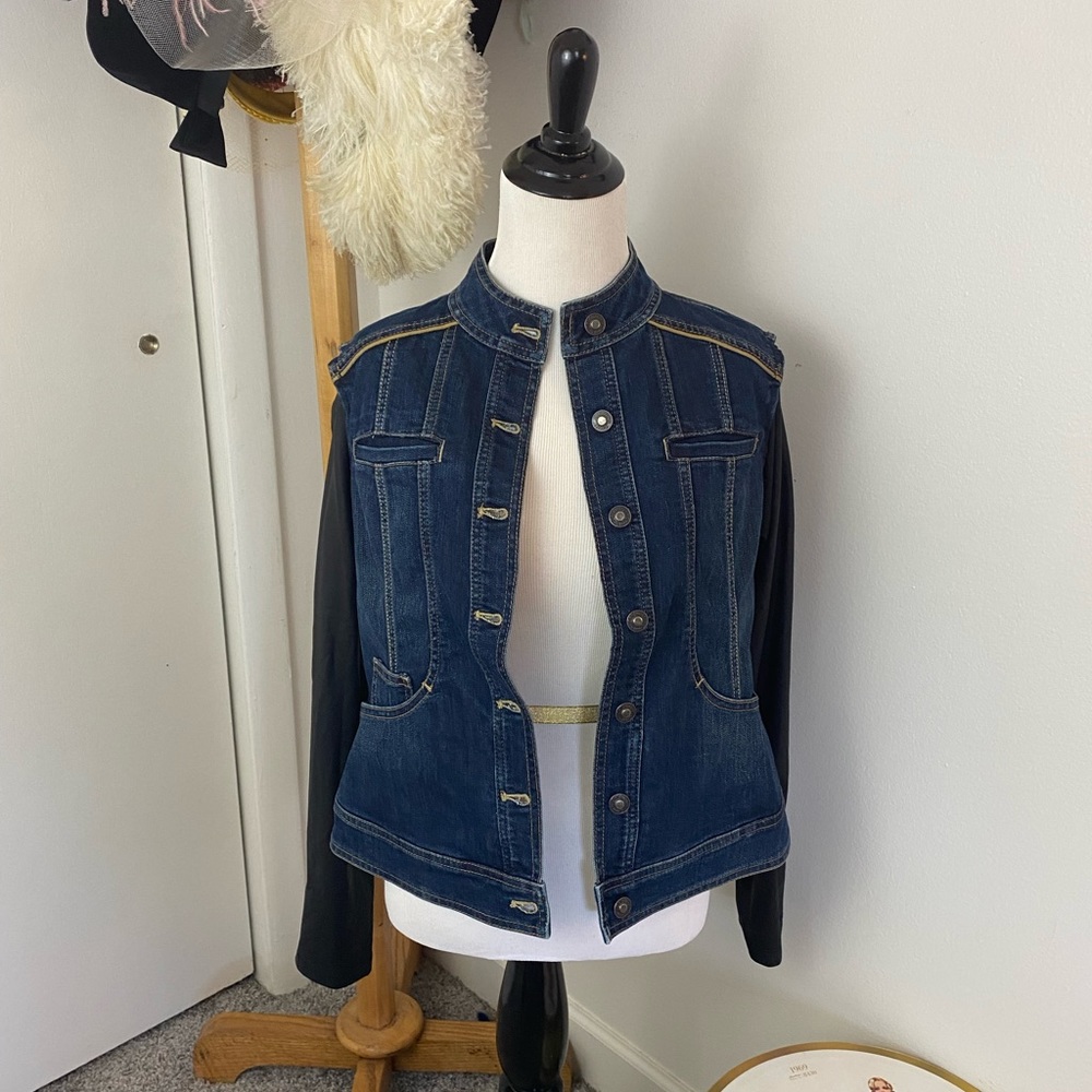 Custom Denim & Pleather Jacket